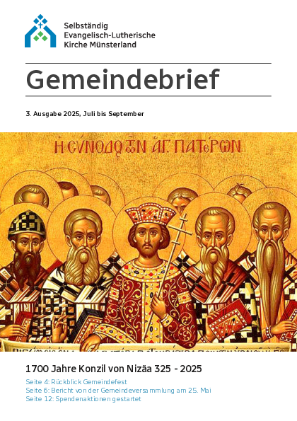 Gemeindebrief Juli-September 2025